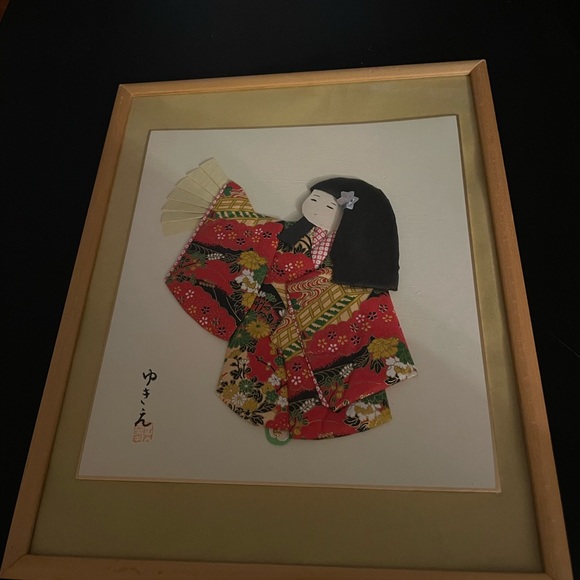 Japanese Girl in Kimono 3D Art - Picture 2 of 7